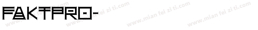 faktpro字体转换