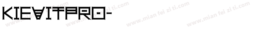 kievitpro字体转换