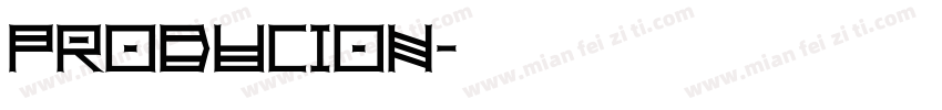 producion字体转换