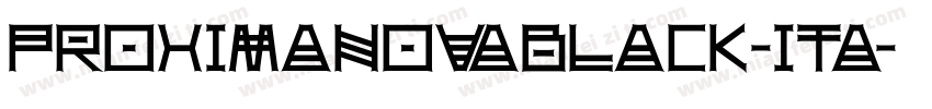 proximanovablack-ita字体转换