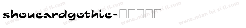 shoucardgothic字体转换