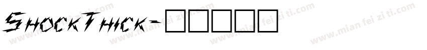 ShockThick字体转换