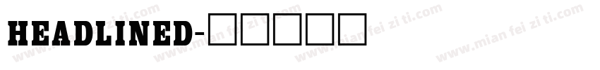 headlined字体转换