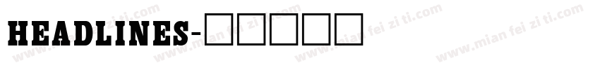 headlines字体转换