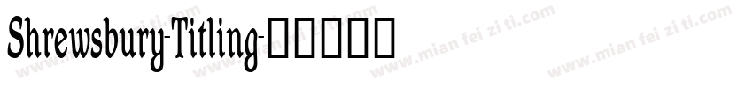 Shrewsbury-Titling字体转换