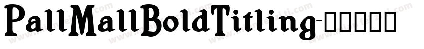 PallMallBoldTitling字体转换