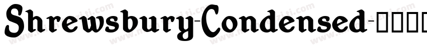 Shrewsbury-Condensed字体转换