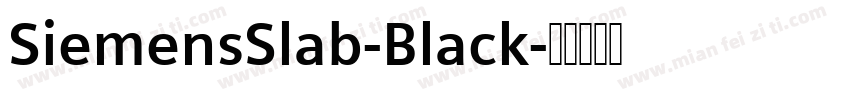 SiemensSlab-Black字体转换