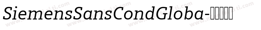 SiemensSansCondGloba字体转换