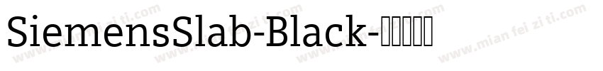 SiemensSlab-Black字体转换
