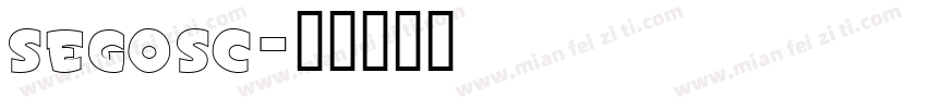 segosc字体转换