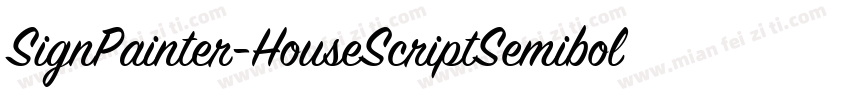 SignPainter-HouseScriptSemibold字体转换