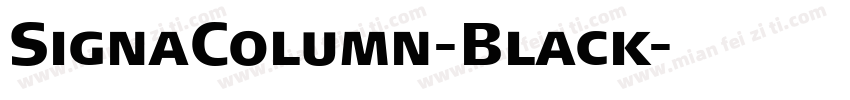 SignaColumn-Black字体转换