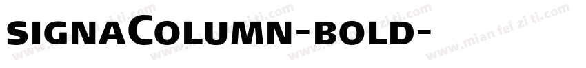 signaColumn-bold字体转换