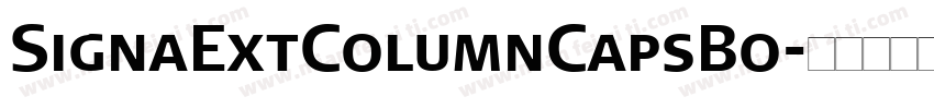 SignaExtColumnCapsBo字体转换