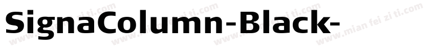 SignaColumn-Black字体转换