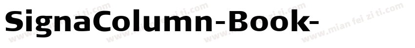 SignaColumn-Book字体转换