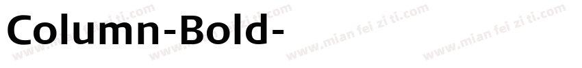 Column-Bold字体转换