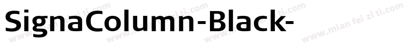 SignaColumn-Black字体转换