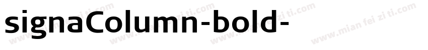 signaColumn-bold字体转换