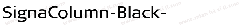 SignaColumn-Black字体转换