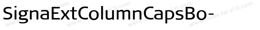 SignaExtColumnCapsBo字体转换