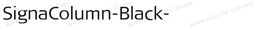 SignaColumn-Black字体转换