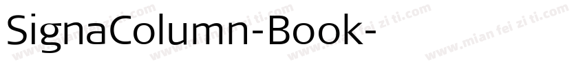 SignaColumn-Book字体转换