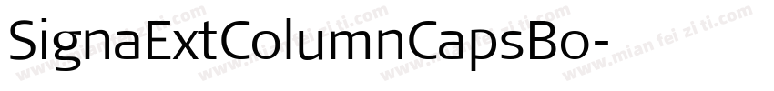 SignaExtColumnCapsBo字体转换