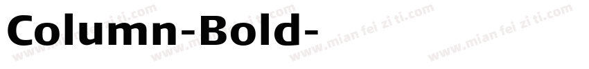 Column-Bold字体转换