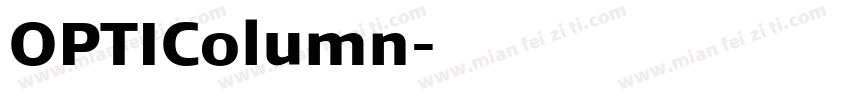 OPTIColumn字体转换