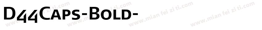 D44Caps-Bold字体转换