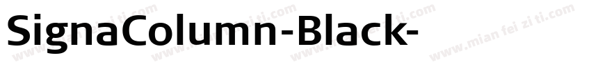 SignaColumn-Black字体转换