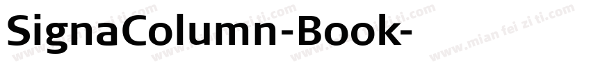 SignaColumn-Book字体转换