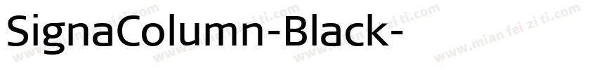 SignaColumn-Black字体转换