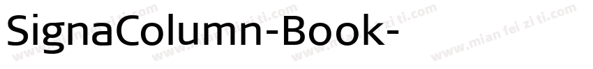 SignaColumn-Book字体转换