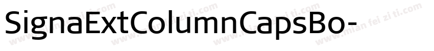 SignaExtColumnCapsBo字体转换