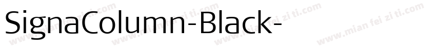SignaColumn-Black字体转换