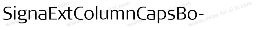 SignaExtColumnCapsBo字体转换
