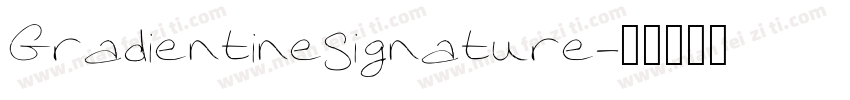 GradientineSignature字体转换