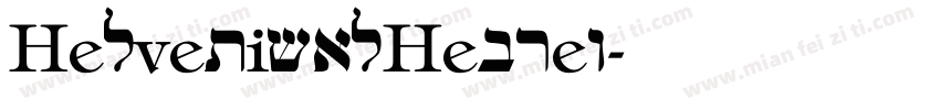 HelveticalHebrew字体转换