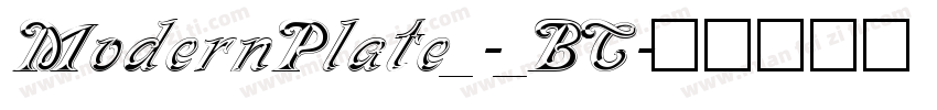 ModernPlate_-_BC字体转换