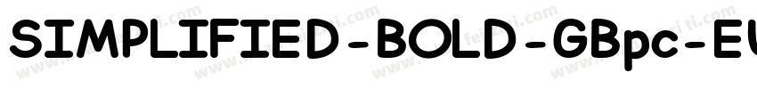 SIMPLIFIED-BOLD-GBpc-EUC-H字体转换