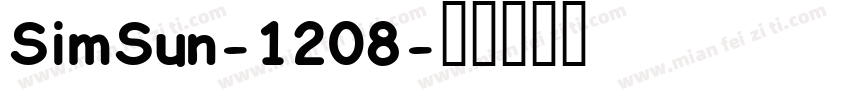 SimSun-1208字体转换
