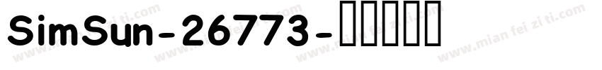 SimSun-26773字体转换