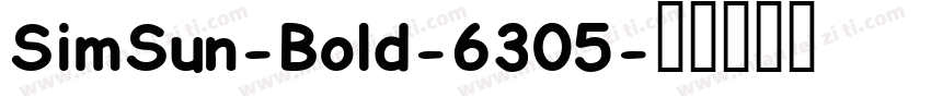 SimSun-Bold-6305字体转换