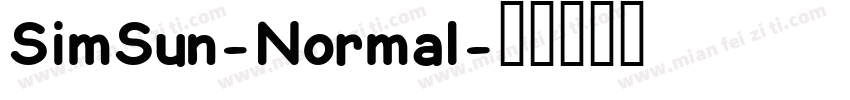 SimSun-Normal字体转换