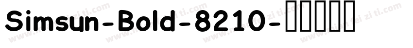 Simsun-Bold-8210字体转换