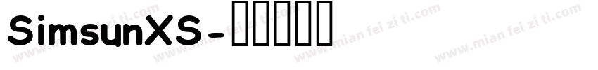 SimsunXS字体转换