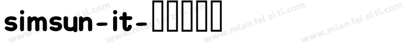 simsun-it字体转换